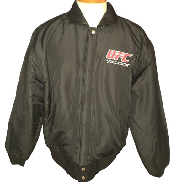 UFC Ultimate Fighting Championship Reversible Bomber Jacket Mens L **READ** - Picture 6 of 15